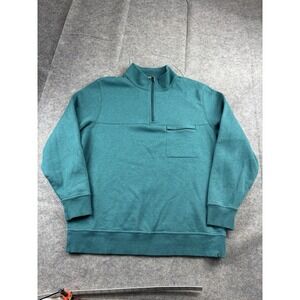 Tasc Performance Sweatshirt Mens XXL Quarter Zip Pullover Bamboo/organic Cotton